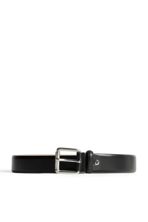 Belts|Accessories<J.Lindeberg Bill Leather Belt Black
