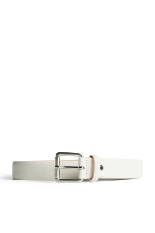 Belts|Accessories<J.Lindeberg Bill Leather Belt Moonbeam