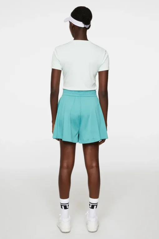 Bottoms|Base & Mid Layers<J.Lindeberg Billie Wide Jersey Shorts Teal