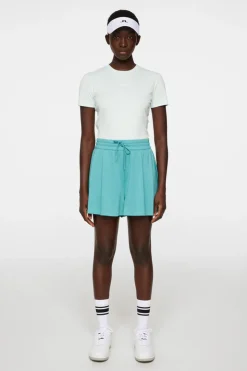Bottoms|Base & Mid Layers<J.Lindeberg Billie Wide Jersey Shorts Teal