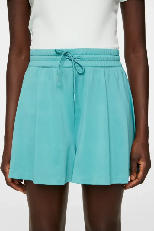 Bottoms|Base & Mid Layers<J.Lindeberg Billie Wide Jersey Shorts Teal