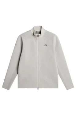 Golf|Knitwear<J.Lindeberg Bo Tech Knit Zip Sweater Moonbeam