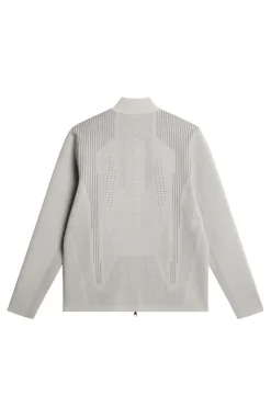 Golf|Knitwear<J.Lindeberg Bo Tech Knit Zip Sweater Moonbeam