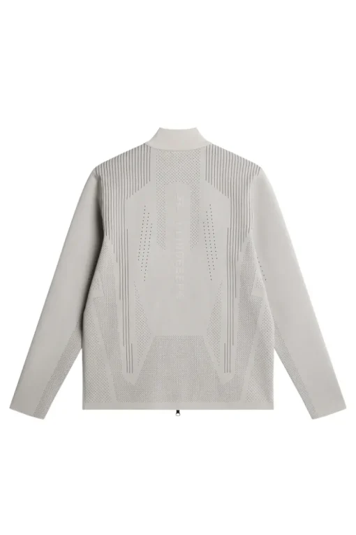 Golf|Knitwear<J.Lindeberg Bo Tech Knit Zip Sweater Moonbeam