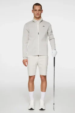 Golf|Knitwear<J.Lindeberg Bo Tech Knit Zip Sweater Moonbeam