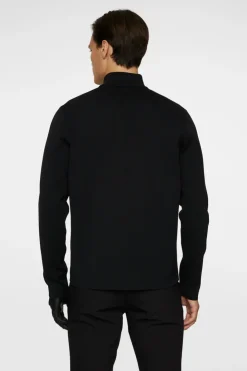 Golf|Knitwear<J.Lindeberg Bo Tech Knit Zip Sweater Black