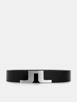 Belts<J.Lindeberg Bridger Leather Belt Black