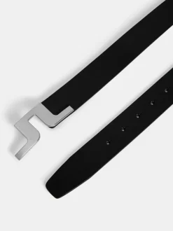 Belts<J.Lindeberg Bridger Leather Belt Black