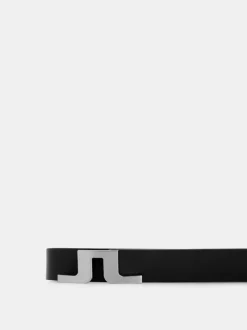Belts<J.Lindeberg Bridger Leather Belt Black