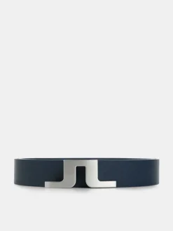 Belts<J.Lindeberg Bridger Leather Belt JLNavy