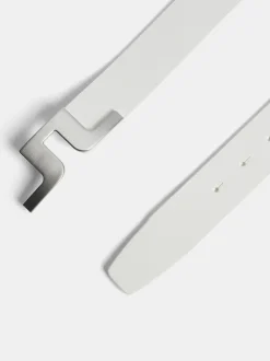 Belts<J.Lindeberg Bridger Leather Belt White