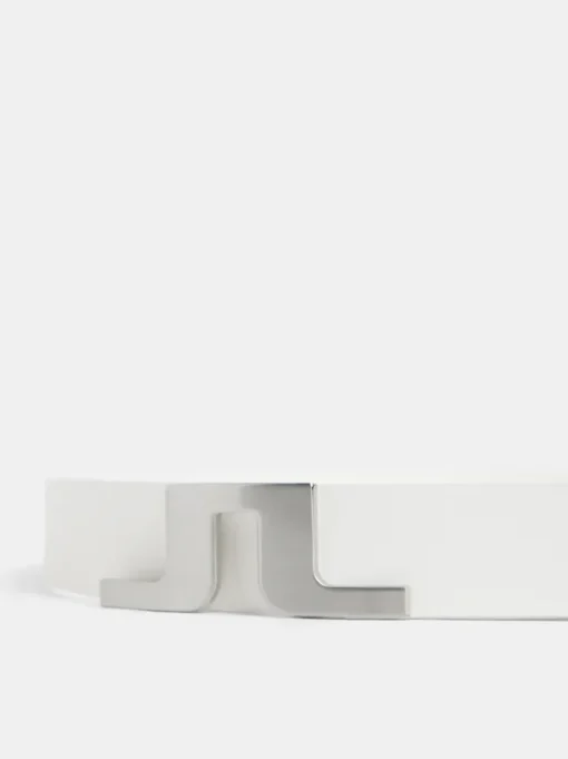 Belts<J.Lindeberg Bridger Leather Belt White