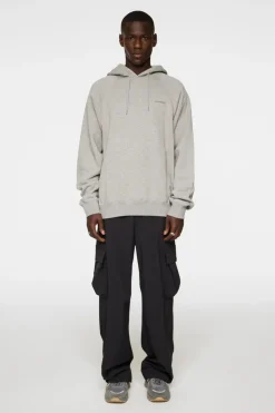 Après Ski<J.Lindeberg Callan Hoodie LightGreyMelange