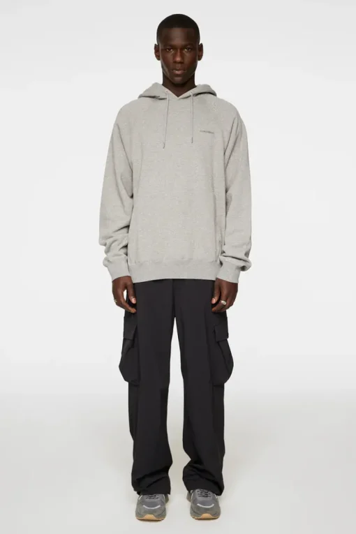 Après Ski<J.Lindeberg Callan Hoodie LightGreyMelange