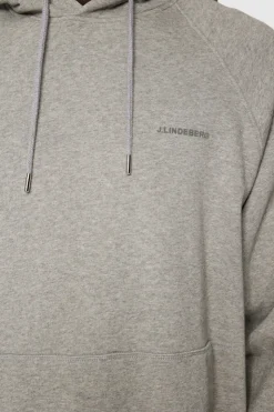 Après Ski<J.Lindeberg Callan Hoodie LightGreyMelange