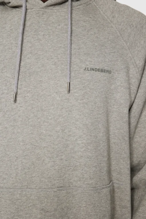 Après Ski<J.Lindeberg Callan Hoodie LightGreyMelange