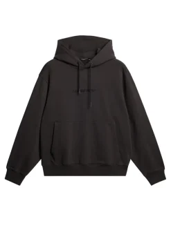Hoodies|Tops<J.Lindeberg Callan Logo Hoodie WashedBlack