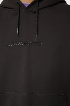 Hoodies|Tops<J.Lindeberg Callan Logo Hoodie WashedBlack