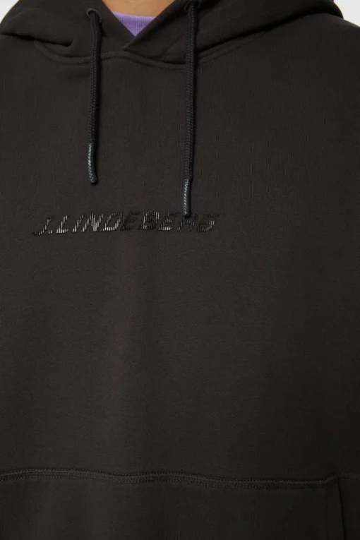 Hoodies|Tops<J.Lindeberg Callan Logo Hoodie WashedBlack