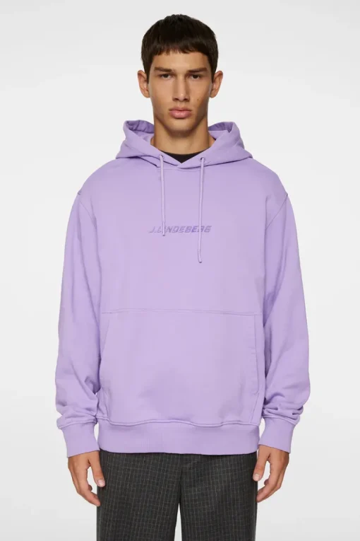 Hoodies|Tops<J.Lindeberg Callan Logo Hoodie Bougainvillea