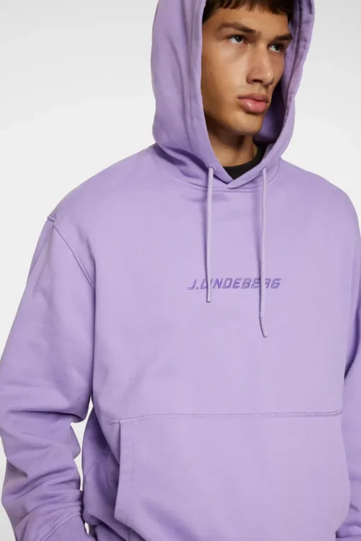 Hoodies|Tops<J.Lindeberg Callan Logo Hoodie Bougainvillea