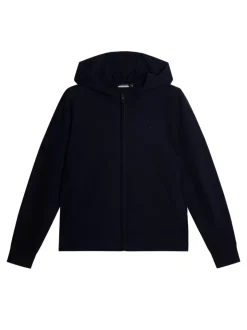 Après Ski<J.Lindeberg Cameron Hooded Knit Full Zip JLNavy