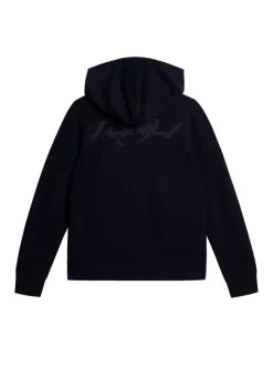 Après Ski<J.Lindeberg Cameron Hooded Knit Full Zip JLNavy