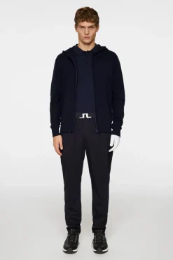 Après Ski<J.Lindeberg Cameron Hooded Knit Full Zip JLNavy