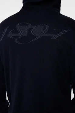 Après Ski<J.Lindeberg Cameron Hooded Knit Full Zip JLNavy