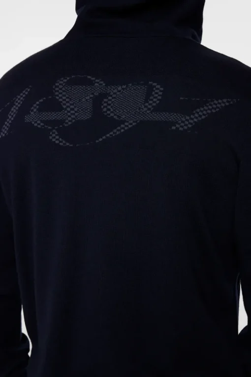 Après Ski<J.Lindeberg Cameron Hooded Knit Full Zip JLNavy