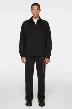 Après Ski<J.Lindeberg Canter Quarter Zip Sweat Black