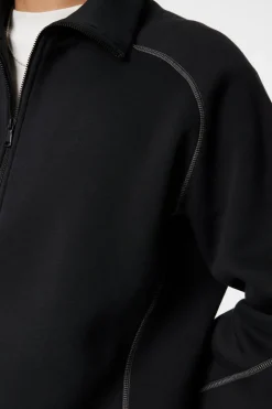 Après Ski<J.Lindeberg Canter Quarter Zip Sweat Black