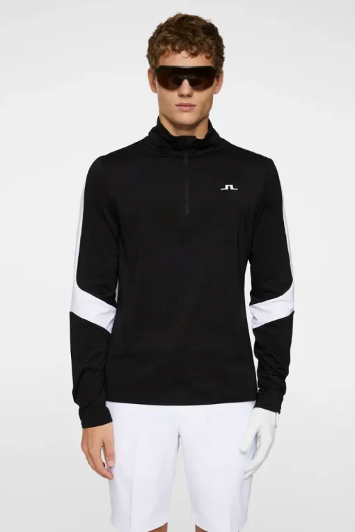 Golf|Base & Mid Layers<J.Lindeberg Carl Mid Layer Black