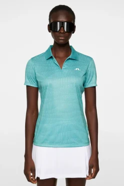 Tops|Tennis<J.Lindeberg Cassia Top ResonanceTealL
