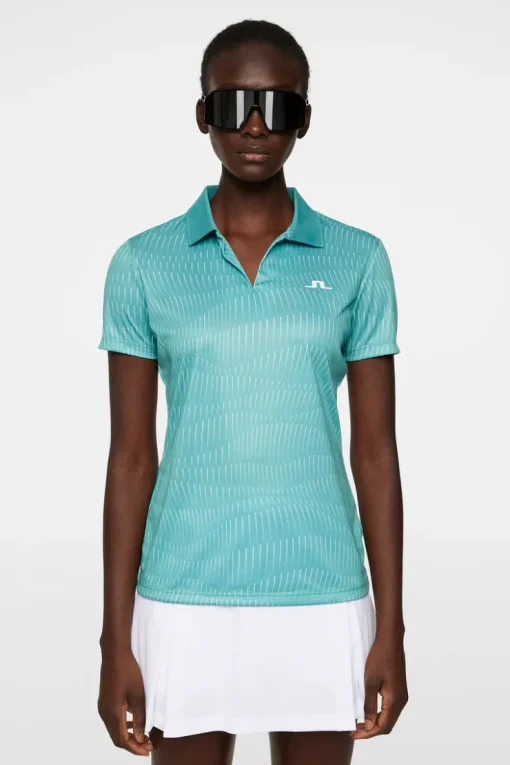Tops|Tennis<J.Lindeberg Cassia Top ResonanceTealL