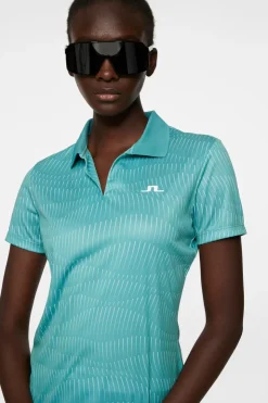 Tops|Tennis<J.Lindeberg Cassia Top ResonanceTealL