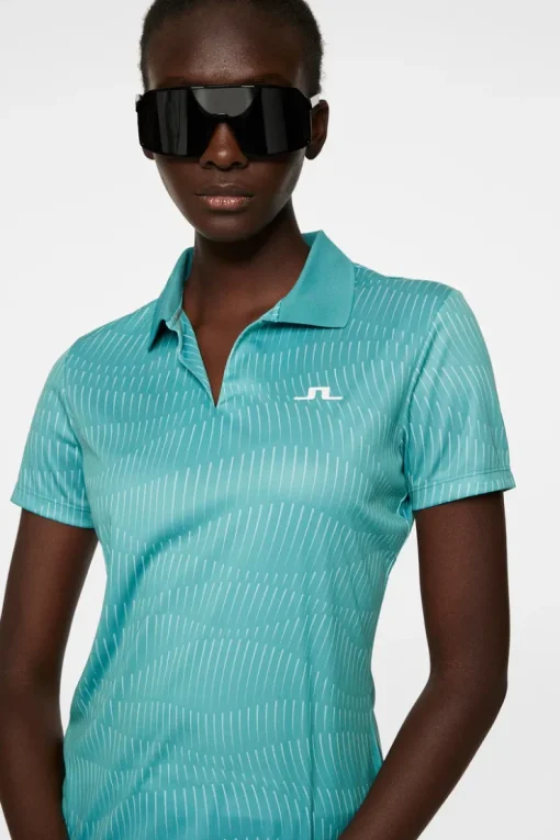 Tops|Tennis<J.Lindeberg Cassia Top ResonanceTealL