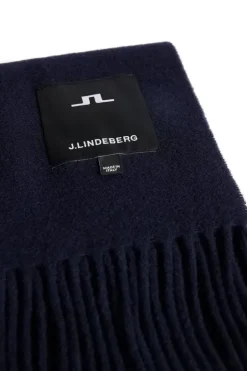 Après Ski<J.Lindeberg Champ Solid Wool Scarf JLNavy