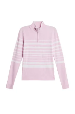 Golf|Knitwear<J.Lindeberg Cheryl Knitted Zip Sweater Nosegay