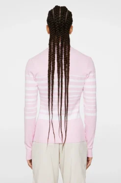 Golf|Knitwear<J.Lindeberg Cheryl Knitted Zip Sweater Nosegay