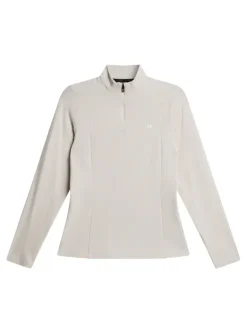 Golf|Base & Mid Layers<J.Lindeberg Cindy Quarter Zip Mid Layer Moonbeam