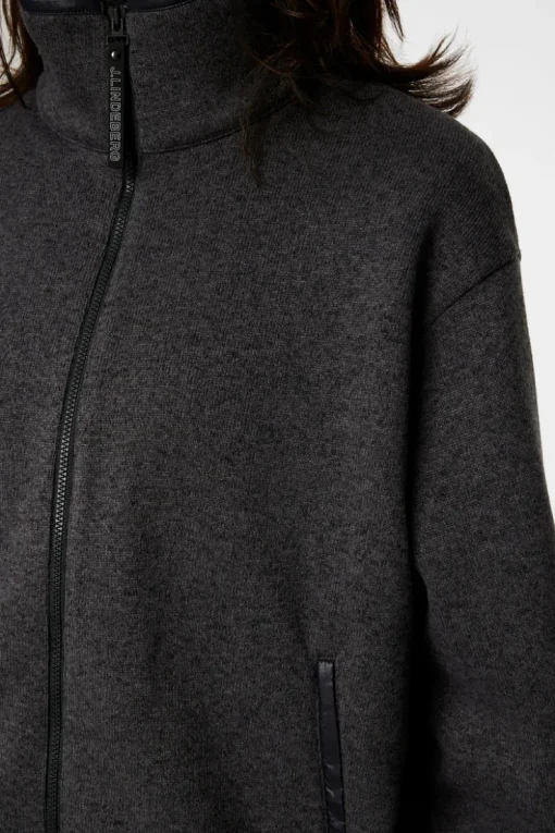 Ski|Base & Mid Layers<J.Lindeberg Cirque Jacket DarkGreyMelange