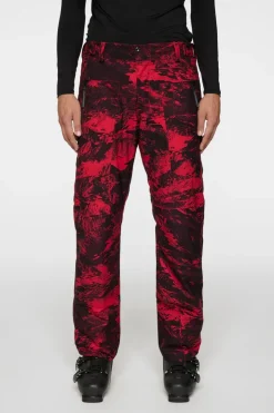 Ski|Bottoms<J.Lindeberg Clarke Pant Printed MountainGlitchRed