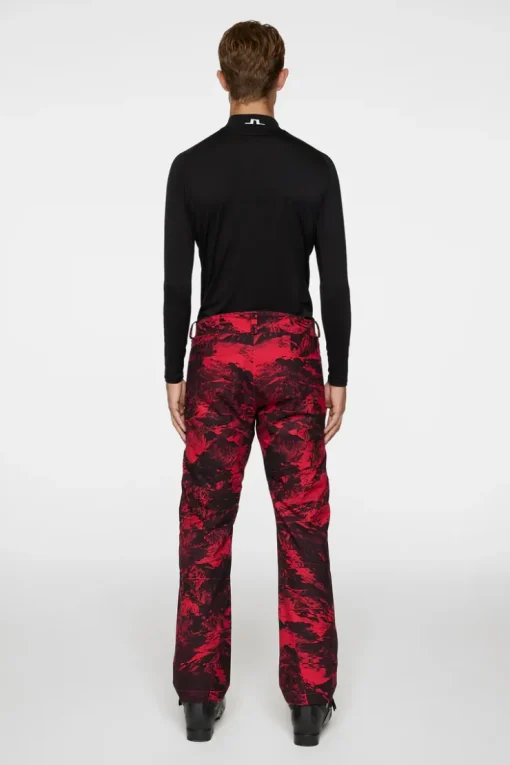 Ski|Bottoms<J.Lindeberg Clarke Pant Printed MountainGlitchRed