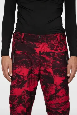 Ski|Bottoms<J.Lindeberg Clarke Pant Printed MountainGlitchRed