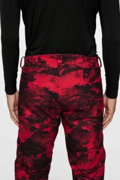 Ski|Bottoms<J.Lindeberg Clarke Pant Printed MountainGlitchRed