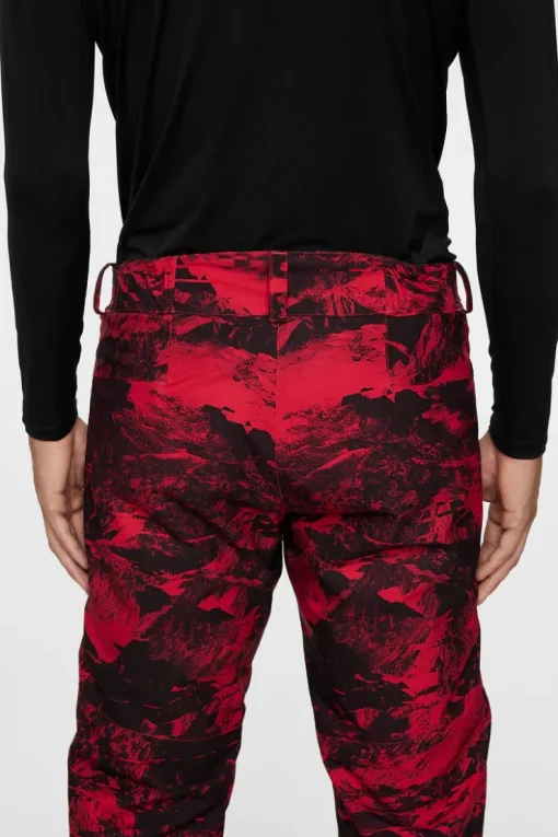 Ski|Bottoms<J.Lindeberg Clarke Pant Printed MountainGlitchRed