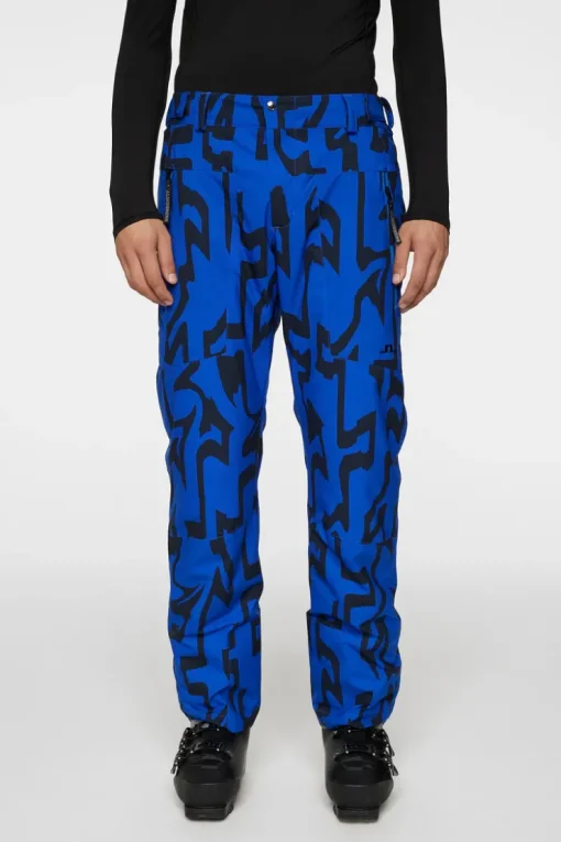 Ski|Bottoms<J.Lindeberg Clarke Pant Printed GlitchBridgeBlue