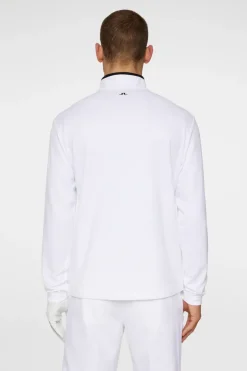 Golf|Base & Mid Layers<J.Lindeberg Clide Quarter Zip Mid Layer White