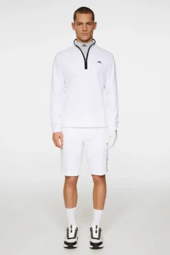 Golf|Base & Mid Layers<J.Lindeberg Clide Quarter Zip Mid Layer White